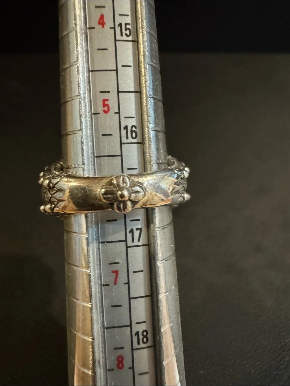 Barbara Bixby Silver & 18K Gold Blue Topaz Ring